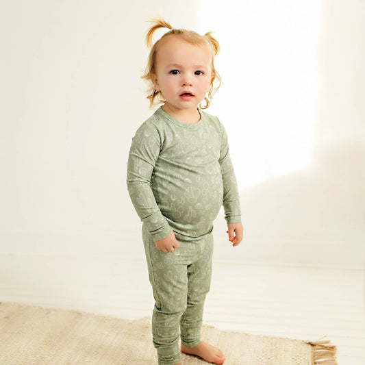 Bamboo Two-Piece Pajama Sage Cactus