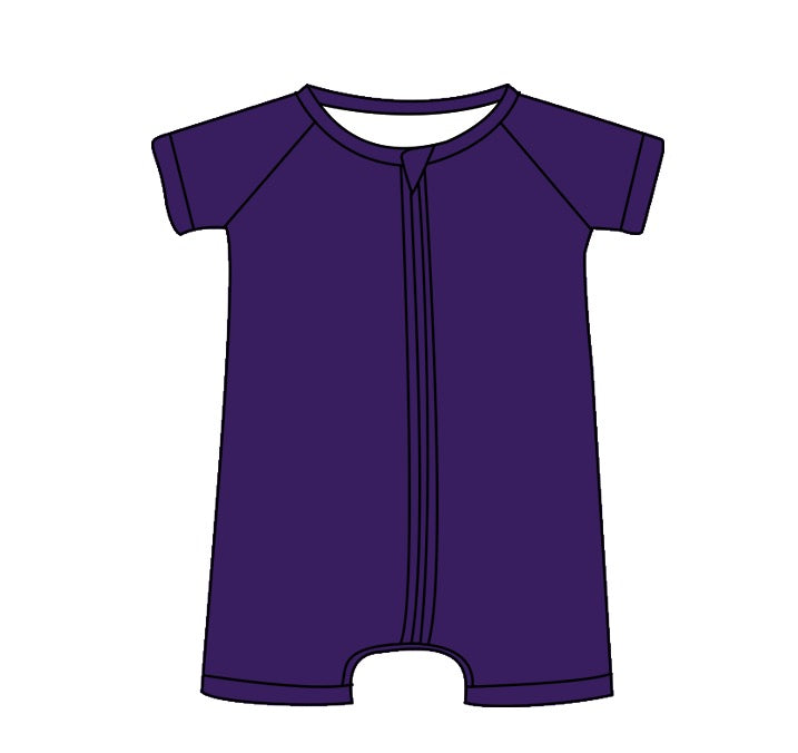 Solid Purple Zip Shorty