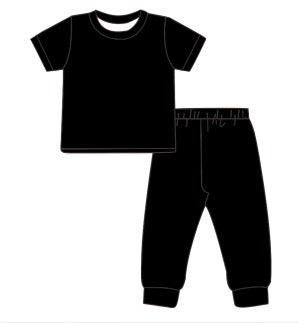 Solid Black Kids Set