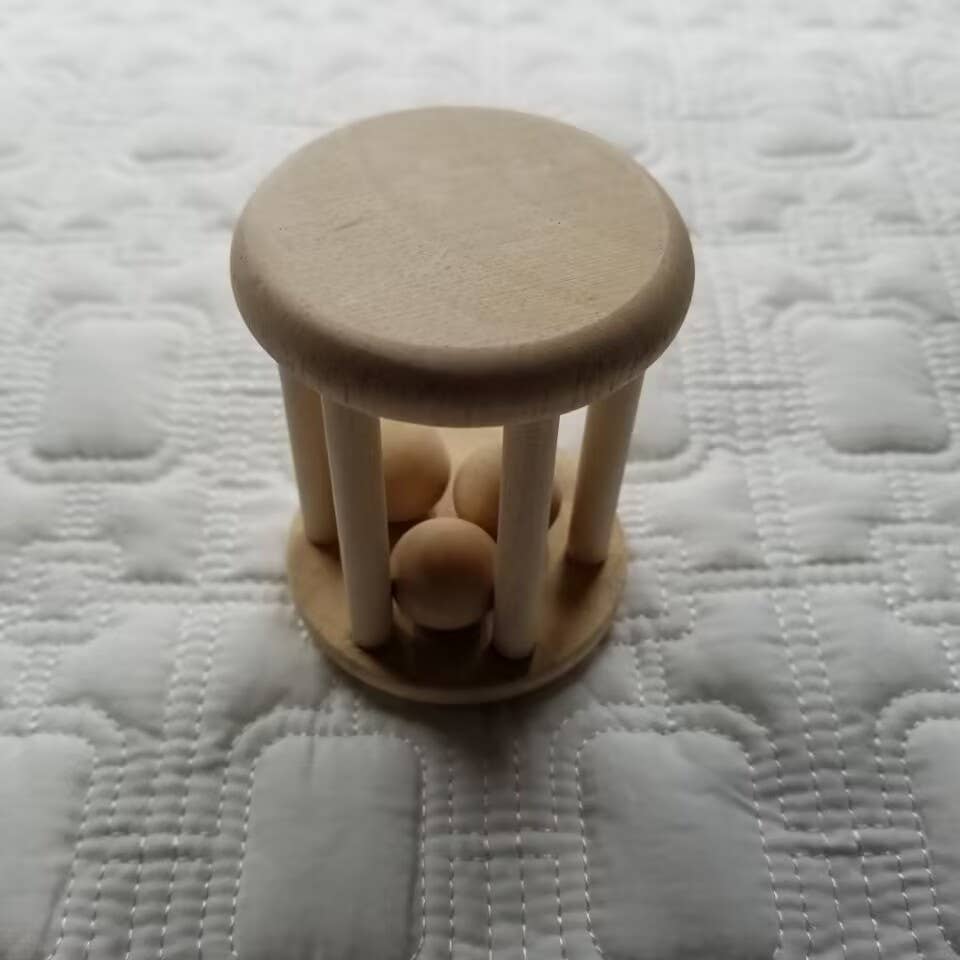 Baby Wooden Rattle Teething Toy