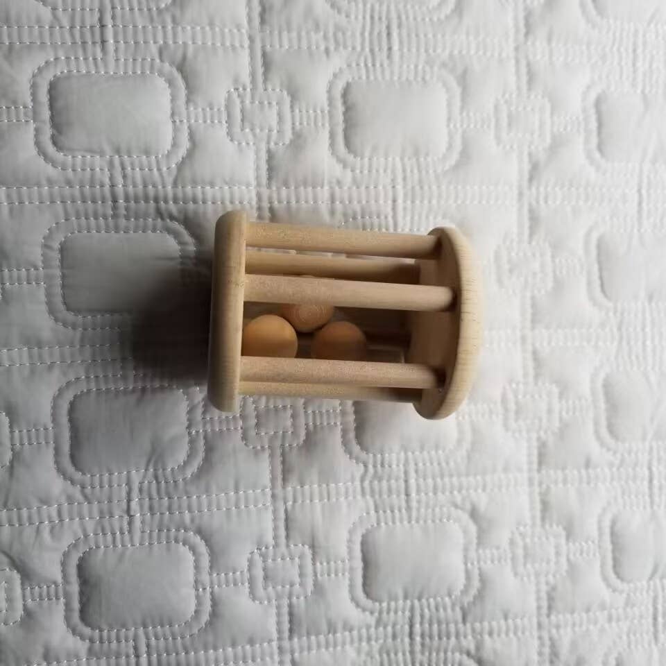 Baby Wooden Rattle Teething Toy